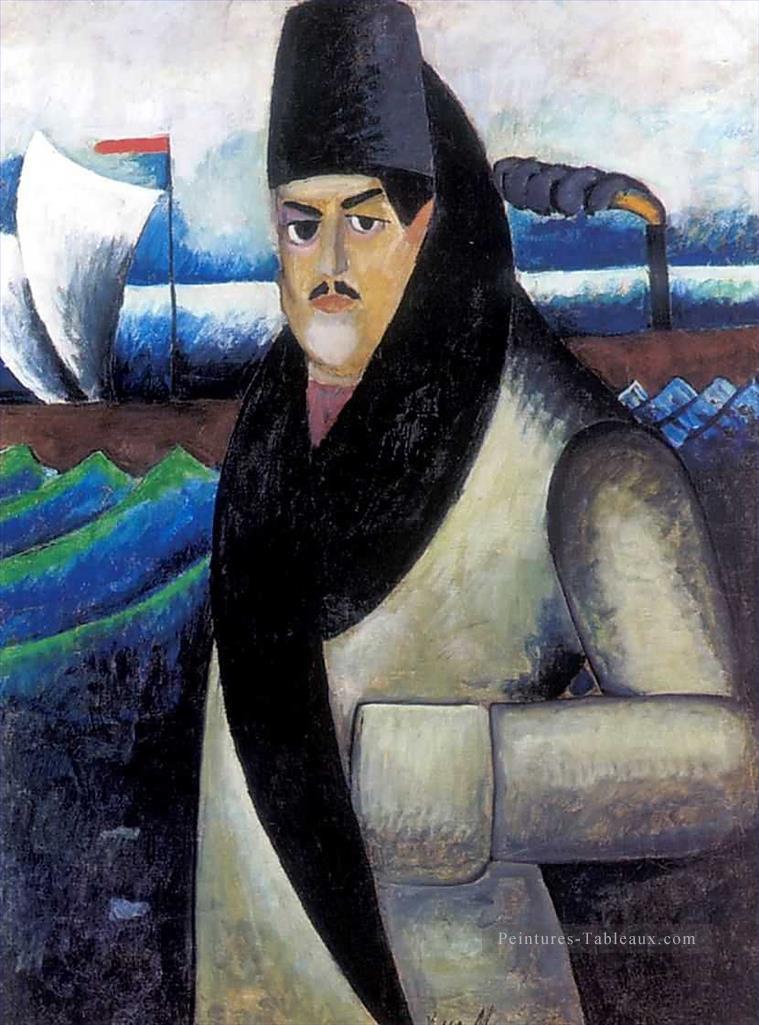 autoportrait 1911 Ilya Mashkov Peintures à l'huile